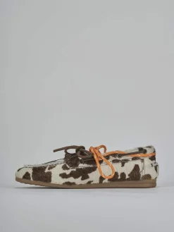 Mocassini tacco 1cm pelle testa