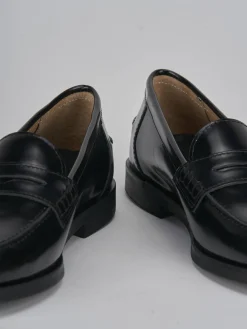 Mocassini tacco 1cm pelle nero