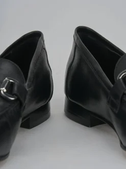 Mocassini tacco 1cm pelle nero