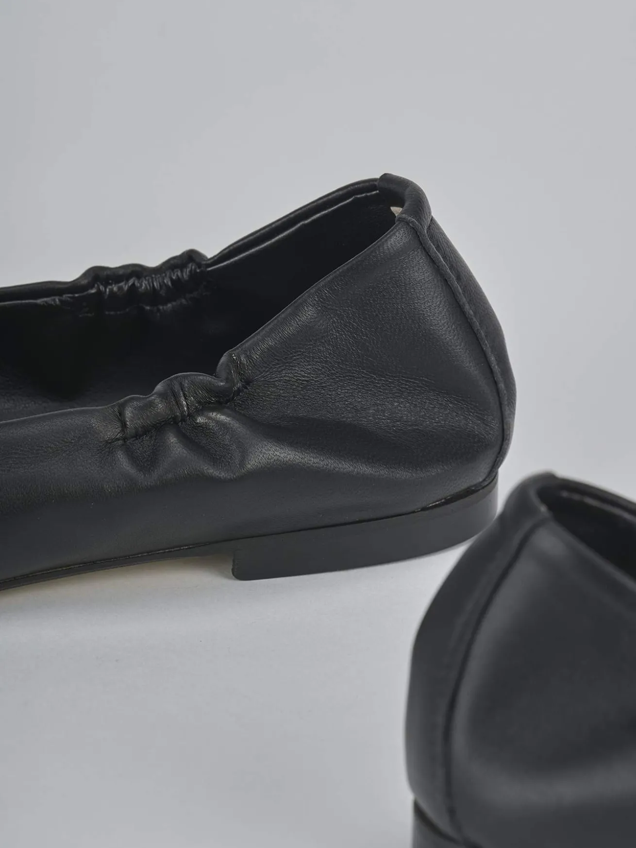 Mocassini tacco 1cm pelle nero