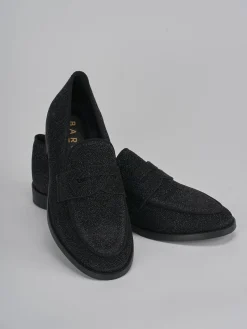 Mocassini tacco 2cm pelle nero