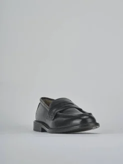 Mocassini tacco 2cm pelle nero