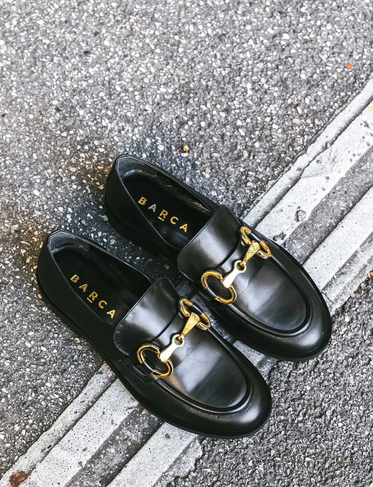 Mocassini tacco 1cm pelle nero