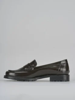 Mocassini tacco 3cm pelle testa