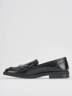 Mocassini tacco 1cm pelle nero