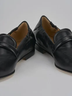 Mocassini tacco 1cm pelle nero