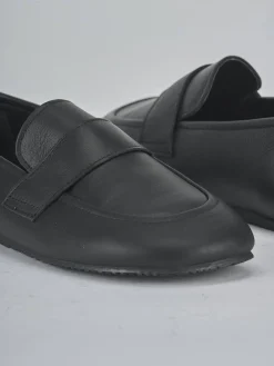 Mocassini tacco 1cm pelle nero