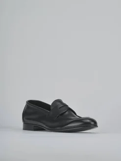 Mocassini tacco 1cm pelle nero