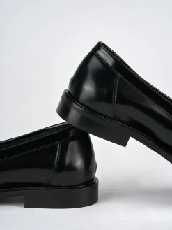 Mocassini tacco 2cm pelle nero