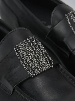 Mocassini tacco 2cm pelle nero