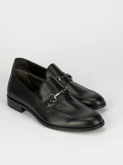 Mocassini tacco 1cm pelle nero