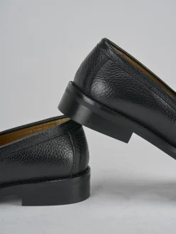 Mocassini tacco 2cm pelle nero