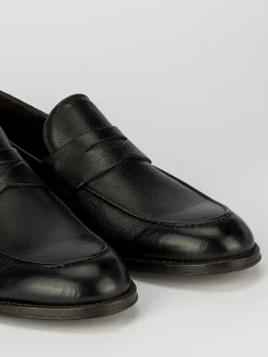 Mocassini tacco 1cm pelle nero