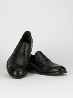 Mocassini tacco 1cm pelle nero