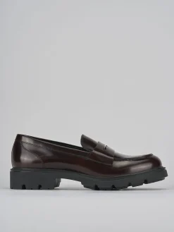 Mocassini tacco 2cm pelle testa