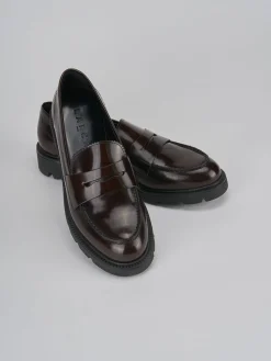 Mocassini tacco 2cm pelle testa