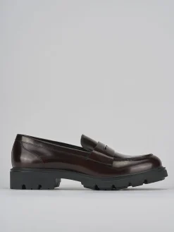 Mocassini tacco 2cm pelle testa