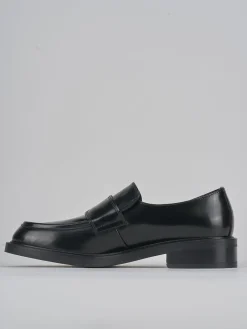 Mocassini tacco 2cm pelle nero