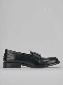 Mocassini tacco 1cm pelle nero