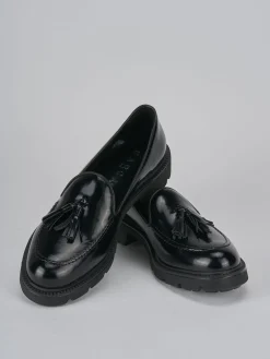 Mocassini tacco 2cm pelle nero