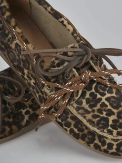 Mocassini tacco 1cm pelle multicolor