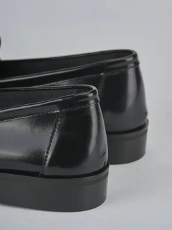 Mocassini tacco 1cm pelle nero