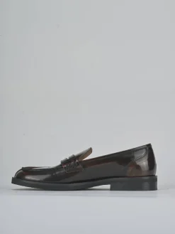 Mocassini tacco 2cm pelle testa