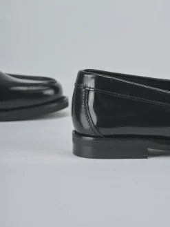 Mocassini tacco 1cm pelle nero