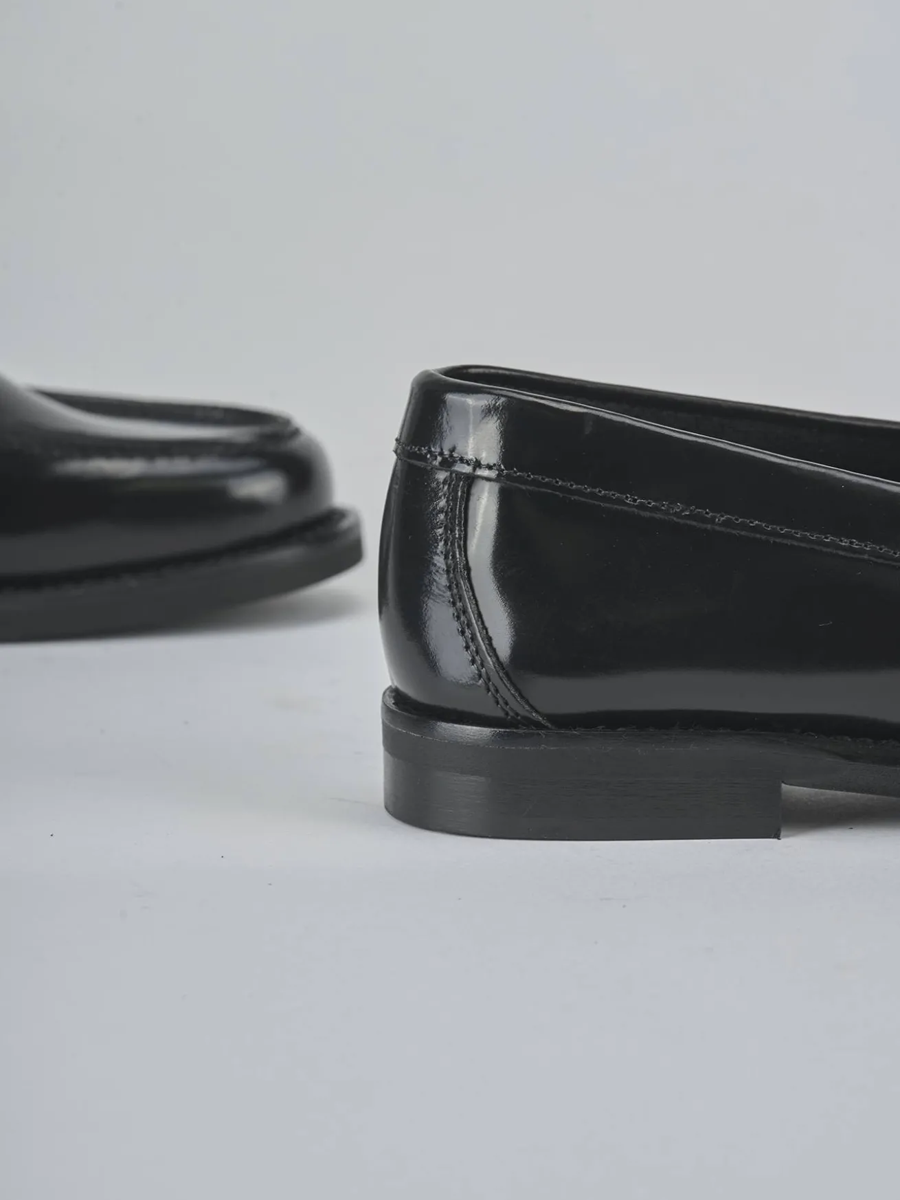 Mocassini tacco 1cm pelle nero