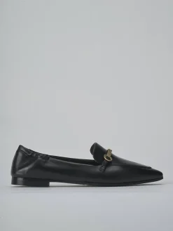 Mocassini tacco 2cm pelle nero