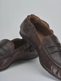 Mocassini tacco 2cm pelle testa