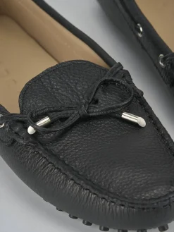 Mocassini tacco 1cm pelle nero