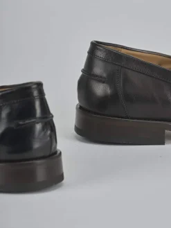 Mocassini tacco 1cm pelle nero