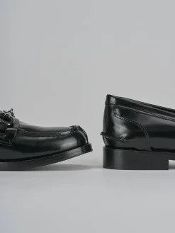 Mocassini tacco 2cm pelle nero