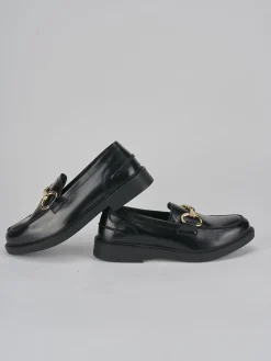 Mocassini tacco 1cm pelle nero