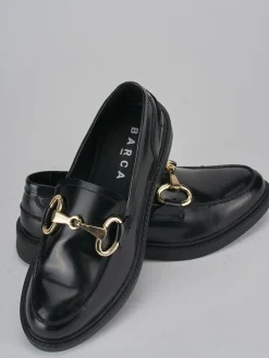 Mocassini tacco 1cm pelle nero