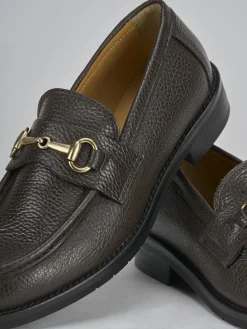 Mocassini tacco 2cm pelle testa