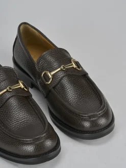 Mocassini tacco 2cm pelle testa