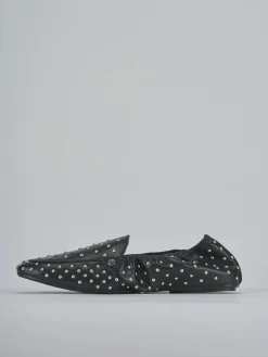 Mocassini tacco 1cm pelle nero