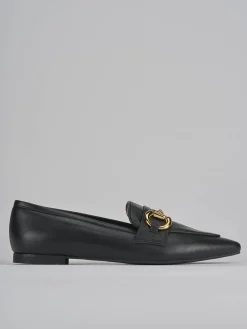 Mocassini tacco 1cm pelle nero