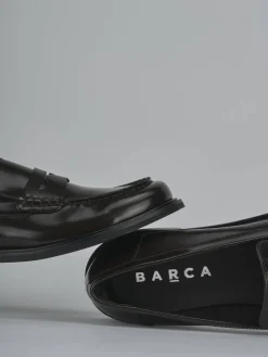 Mocassini tacco 1cm pelle testa