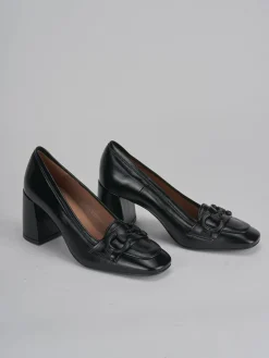 Mocassini tacco 8cm vernice nero