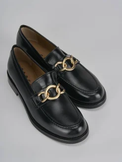 Mocassini tacco 2cm vernice nero