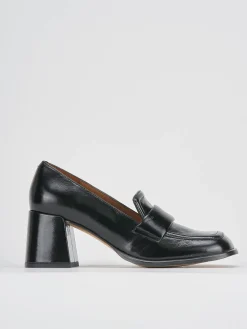 Mocassini tacco 8cm vernice nero