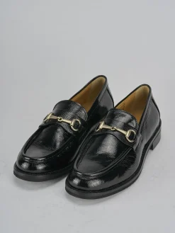 Mocassini tacco 2cm vernice nero