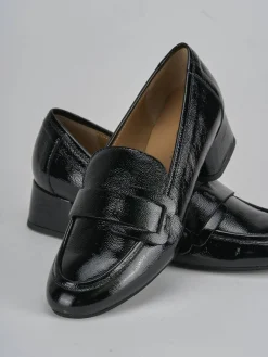 Mocassini tacco 3cm vernice nero