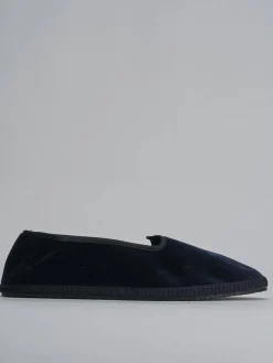 Mocassini velluto blu