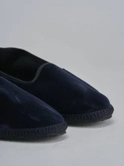 Mocassini velluto blu