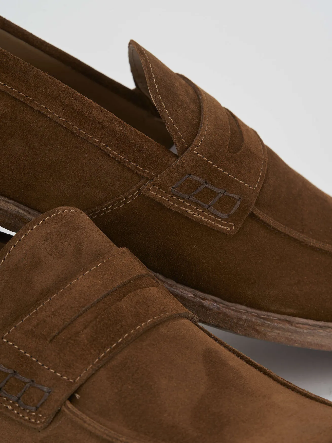 Mocassino marrone camoscio