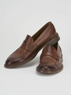 Mocassino marrone pelle